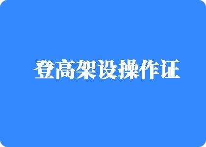 操逼操逼试吧登高架设操作证